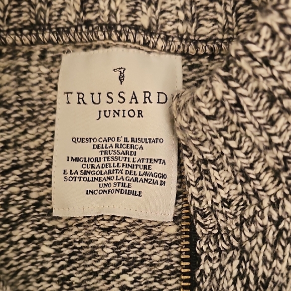 VINTAGE Trussardi Knit Zipper Up - Picture 2 of 7